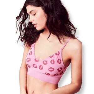 Out From Under Urban Outfitters Pink Red Kisses Bralette S